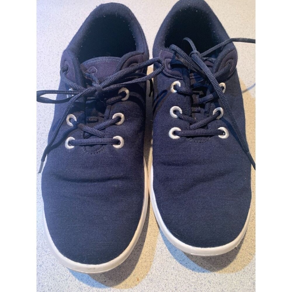 Merinos Navy Blue Canvas Lace Up‎ Sneakers Men Size 10Casual Comfort Shoes